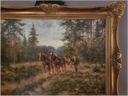 Polecamy! Zwózka drewna z lasu - oryg. Georg Majewicz (1897-1965)