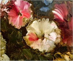 Barwna kompozycja kwiatów w wazonie - Harry Spittler (Berlin *1925)