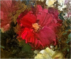 Barwna kompozycja kwiatów w wazonie - Harry Spittler (Berlin *1925)