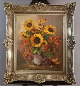 Słoneczniki w wazonie - Louisa Medina (ur. 1911 Padwa) 