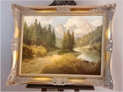 Rewelacja! Alpejski krajobraz ~ J.H.Thomas (*1922 Dresden)
