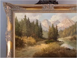Rewelacja! Alpejski krajobraz ~ J.H.Thomas (*1922 Dresden)