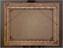 Malarstwo szpachlowe! Nad brzegiem rzeki - Christian Stemmeler *1928