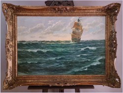 Pod pełnymi żaglami ~ Patrick von Kalckreuth (German, 1892-1970)