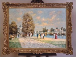 Malarstwo szpachlowe! Dworska sielanka - Christian Stemmeler *1928