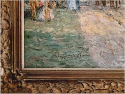 Malarstwo szpachlowe! Dworska sielanka - Christian Stemmeler *1928