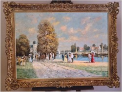 Malarstwo szpachlowe! Dworska sielanka - Christian Stemmeler *1928