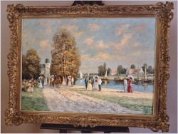 Malarstwo szpachlowe! Dworska sielanka - Christian Stemmeler *1928