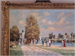 Malarstwo szpachlowe! Dworska sielanka - Christian Stemmeler *1928