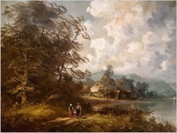 Spacer nad jeziorem Starnberger See - Heinrich Berger (1898-1977)