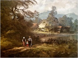 Spacer nad jeziorem Starnberger See - Heinrich Berger (1898-1977)