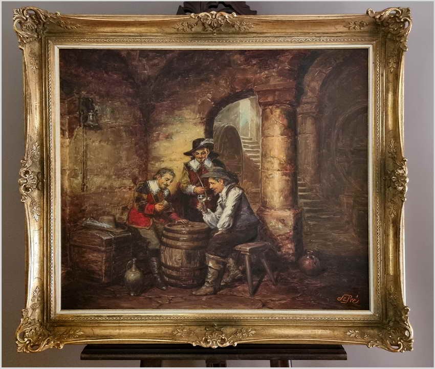 Gra w kości - org prof. Willi Depré *1922 (Certyfikat i pieczęć lakowa)