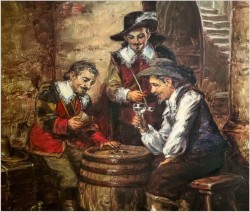 Gra w kości - org prof. Willi Depré *1922 (Certyfikat i pieczęć lakowa)