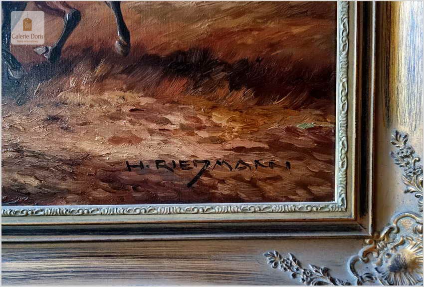 Polecamy malarza animalistę! Pędzące dzikie konie - Hans Riedmann (1913-1991)