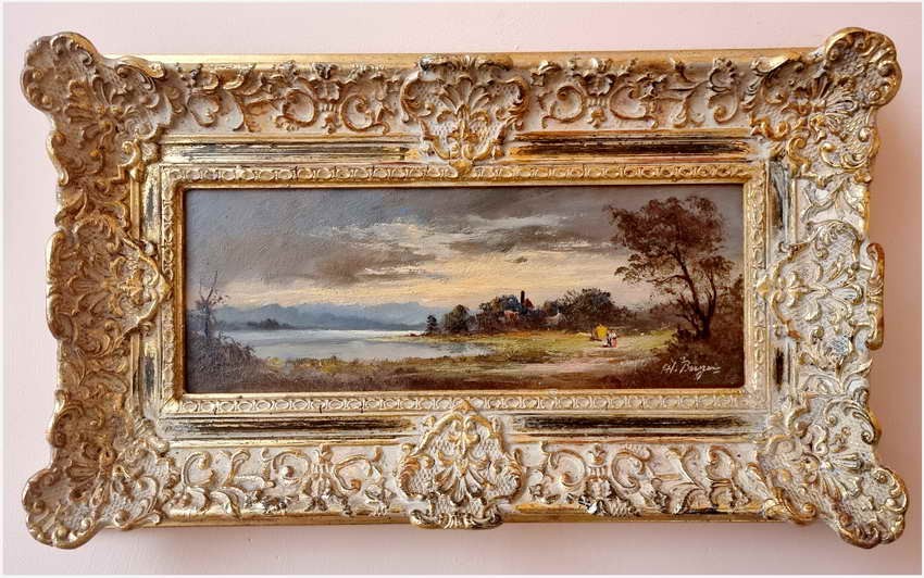 Wiejski krajobraz! Letnie sianokosy - Heinrich Berger (1898-1977)