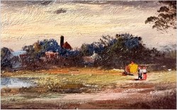 Wiejski krajobraz! Letnie sianokosy - Heinrich Berger (1898-1977)