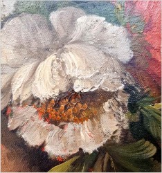 Pałacowa martwa natura z kwiatami - Louisa Medina (ur. 1911 Padwa) 