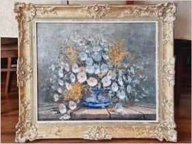 Malarstwo szpachlowe! Piękne Margeritki - Christian Stemmeler *1928