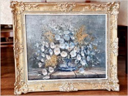 Malarstwo szpachlowe! Piękne Margeritki - Christian Stemmeler *1928