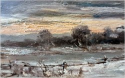 Zimowy krajobraz! Spacer we dwoje - Heinrich Berger (1898-1977)