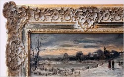 Zimowy krajobraz! Spacer we dwoje - Heinrich Berger (1898-1977)