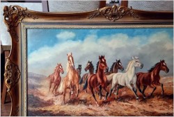 Polecamy malarza animalistę! Pędzące dzikie konie - Hans Riedmann (1913-1991)
