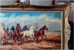 Polecamy malarza animalistę! Pędzące dzikie konie - Hans Riedmann (1913-1991)