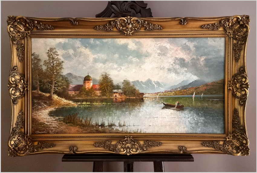 Wspaniała panorama Stranbergersee - Gustaw Weiss/Guwe (118cmx68cm)