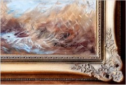 Myślistwo! Lis polujący na kuropatwy - Paul Wilhelm Dahms (1913-1988)