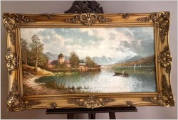 Wspaniała panorama Stranbergersee - Gustaw Weiss/Guwe (118cmx68cm)