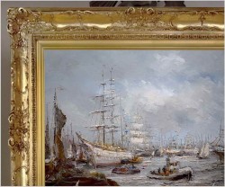 Żaglowce na redzie - Johannes Hubertus Hendrikus BÉVORT (1917-1996) 