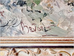 8. Widok na wydmy i mewy lecące na tle Bałtyku - John BÉVORT (1917-1996)