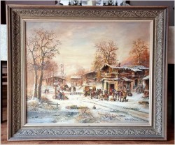 Romantyczne malarstwo w zimowej aurze - Prof. Janez Kenzer *1930