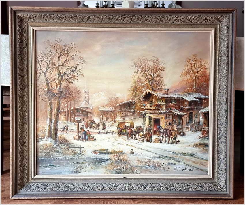 Romantyczne malarstwo w zimowej aurze - Prof. Janez Kenzer *1930