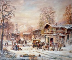 Romantyczne malarstwo w zimowej aurze - Prof. Janez Kenzer *1930