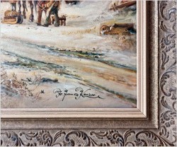 Romantyczne malarstwo w zimowej aurze - Prof. Janez Kenzer *1930