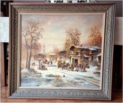 Romantyczne malarstwo w zimowej aurze - Prof. Janez Kenzer *1930