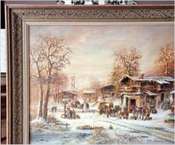 Romantyczne malarstwo w zimowej aurze - Prof. Janez Kenzer *1930