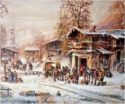 Romantyczne malarstwo w zimowej aurze - Prof. Janez Kenzer *1930