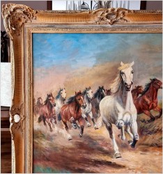  Galopujące dzikie konie - Afanasij Ivanovic Scheloumoff  (1892-1983)