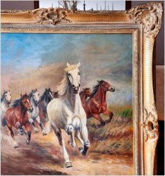  Galopujące dzikie konie - Afanasij Ivanovic Scheloumoff  (1892-1983)