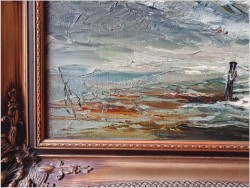 Godny polecenia! Widok na Mewy i fale Bałtyku - John BÉVORT (1917-1996)