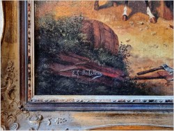 Muszkieterzy i Dziewczyny przed tawerną - Luigi Giorgio Baldero (19th Italy)