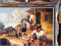 Muszkieterzy i Dziewczyny przed tawerną - Luigi Giorgio Baldero (19th Italy)