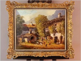 Polecamy! Sielankowy krajobraz wiejski  - Randolf Wehn 1911r.