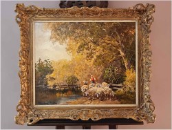 Polecamy wiejski krajobraz! Wypas owiec  - Randolf Wehn 1911r.