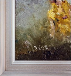 Obraz olejny do nowoczesnych wnętrz! Spacer w parku - John BÉVORT (1917-1996)