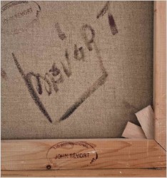 Obraz olejny do nowoczesnych wnętrz! Spacer w parku - John BÉVORT (1917-1996)