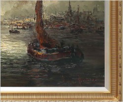 Super inwestycja! W zatoce portowej - Peter BROUWER  *1935 (118xm x 118cm)