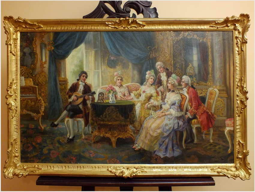 Polecamy! Scena Rokoko - Stephan Sedláček (1868-1936 Wien)